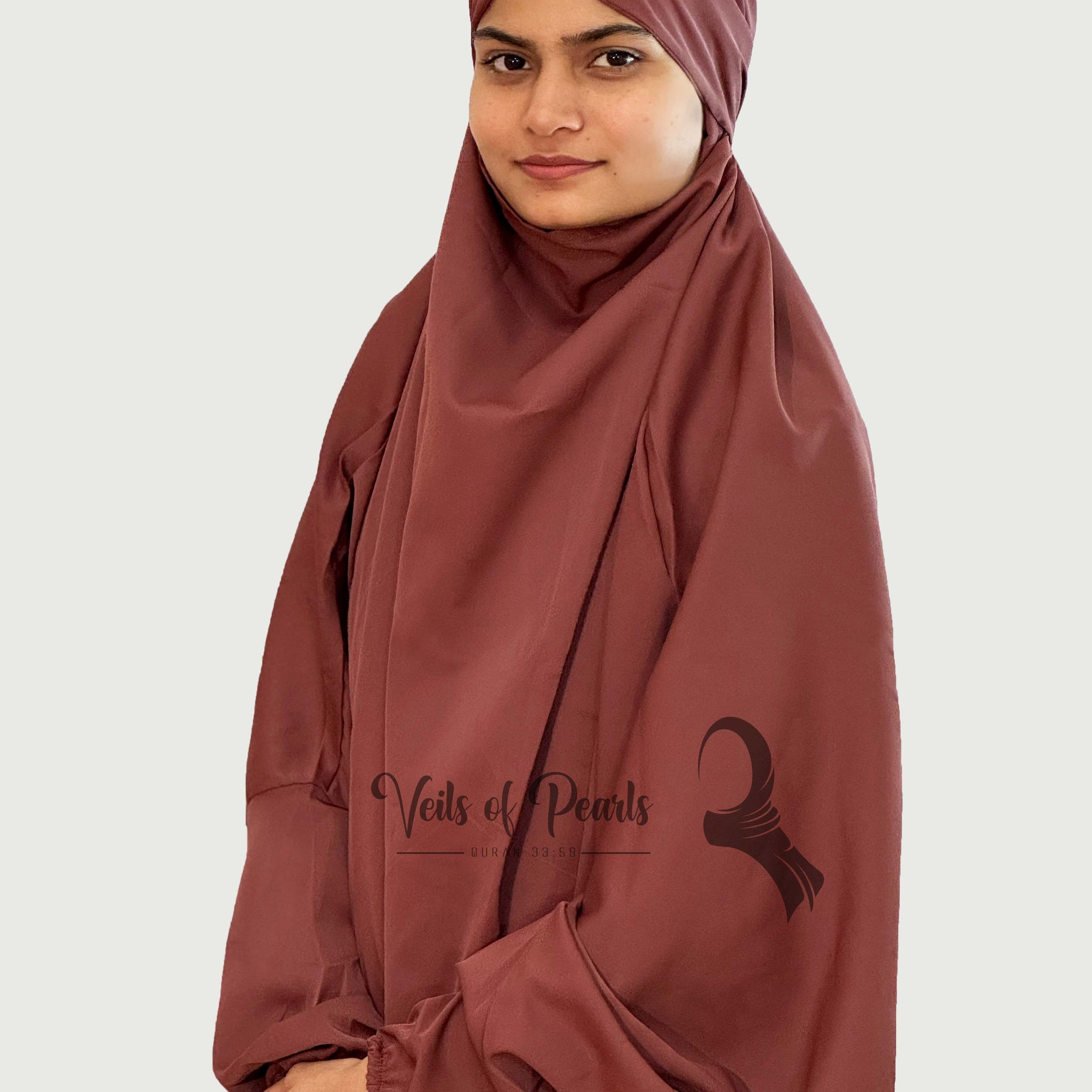 Rustic Cover Jilbab: Graceful Simplicity