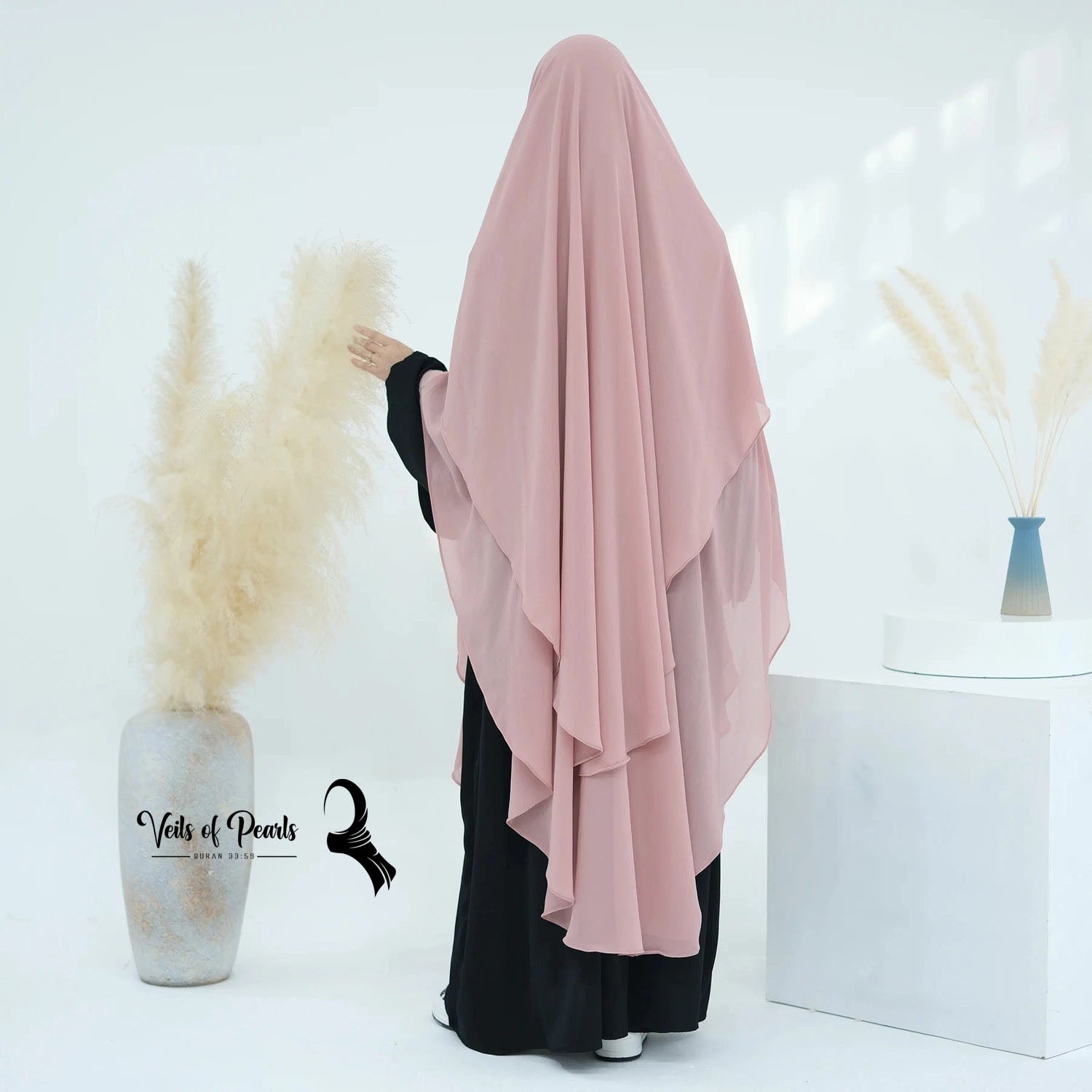 2.	Breathable Abaya Dress for Women - Comfortable All Seasons Pink