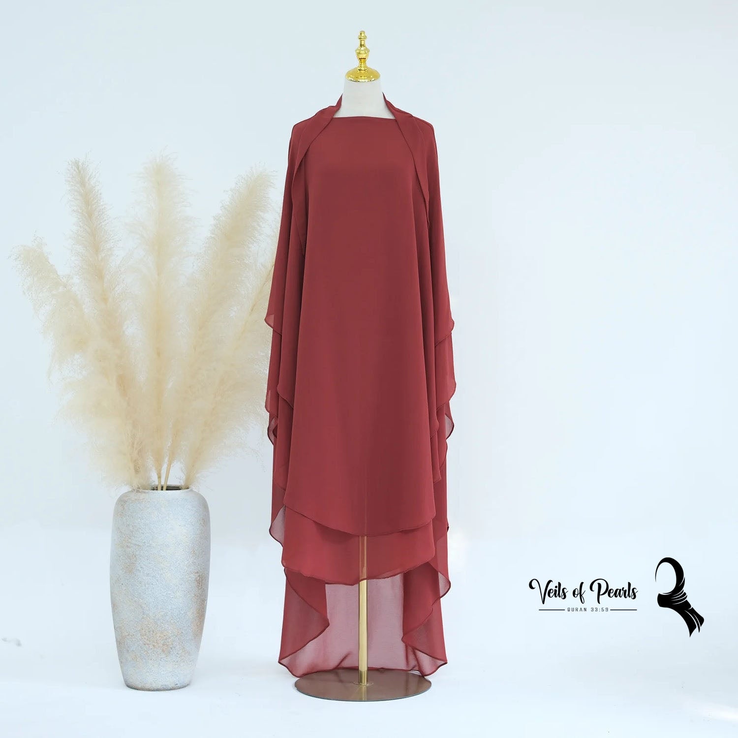 Islamic Clothing Store - Shop Stylish Two Layers Abayas