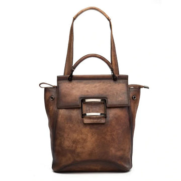 Vintage Genuine Leather Backpack - Stylish and Functional